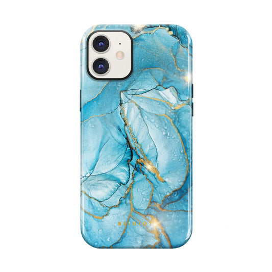 Aqua Shine Swirls iPhone Case