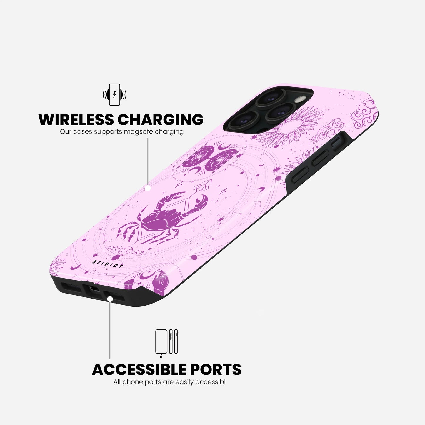 Cancer - Pink iPhone Case