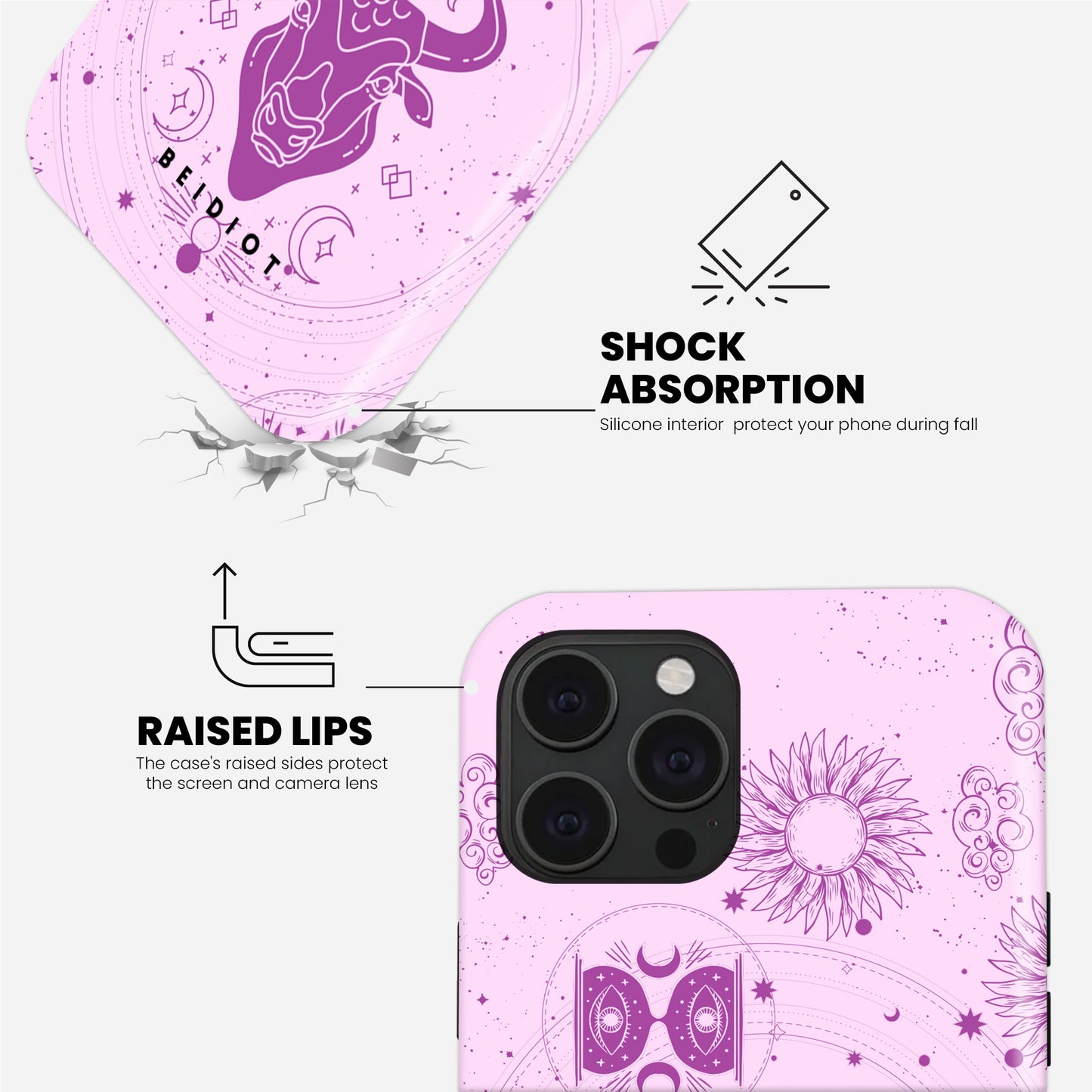 Capricorn - Pink iPhone Case