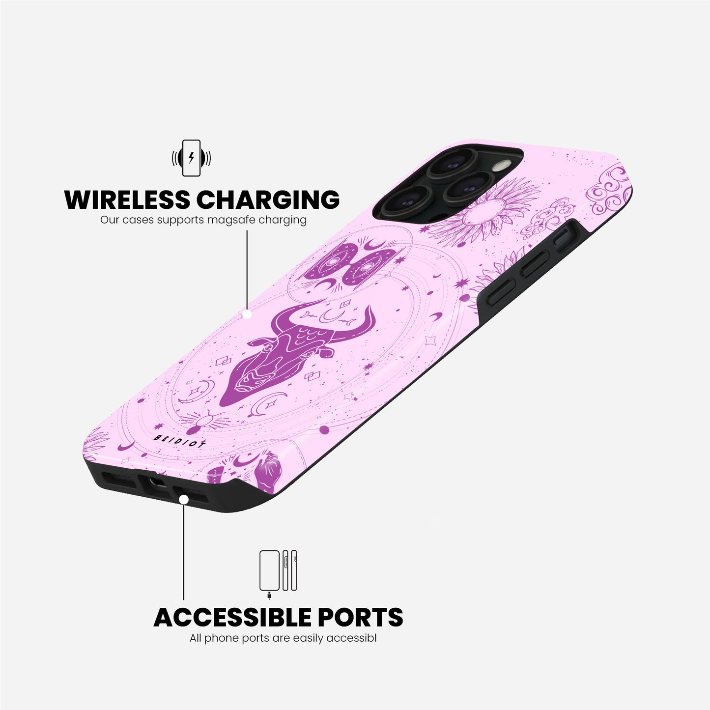 Capricorn - Pink iPhone Case