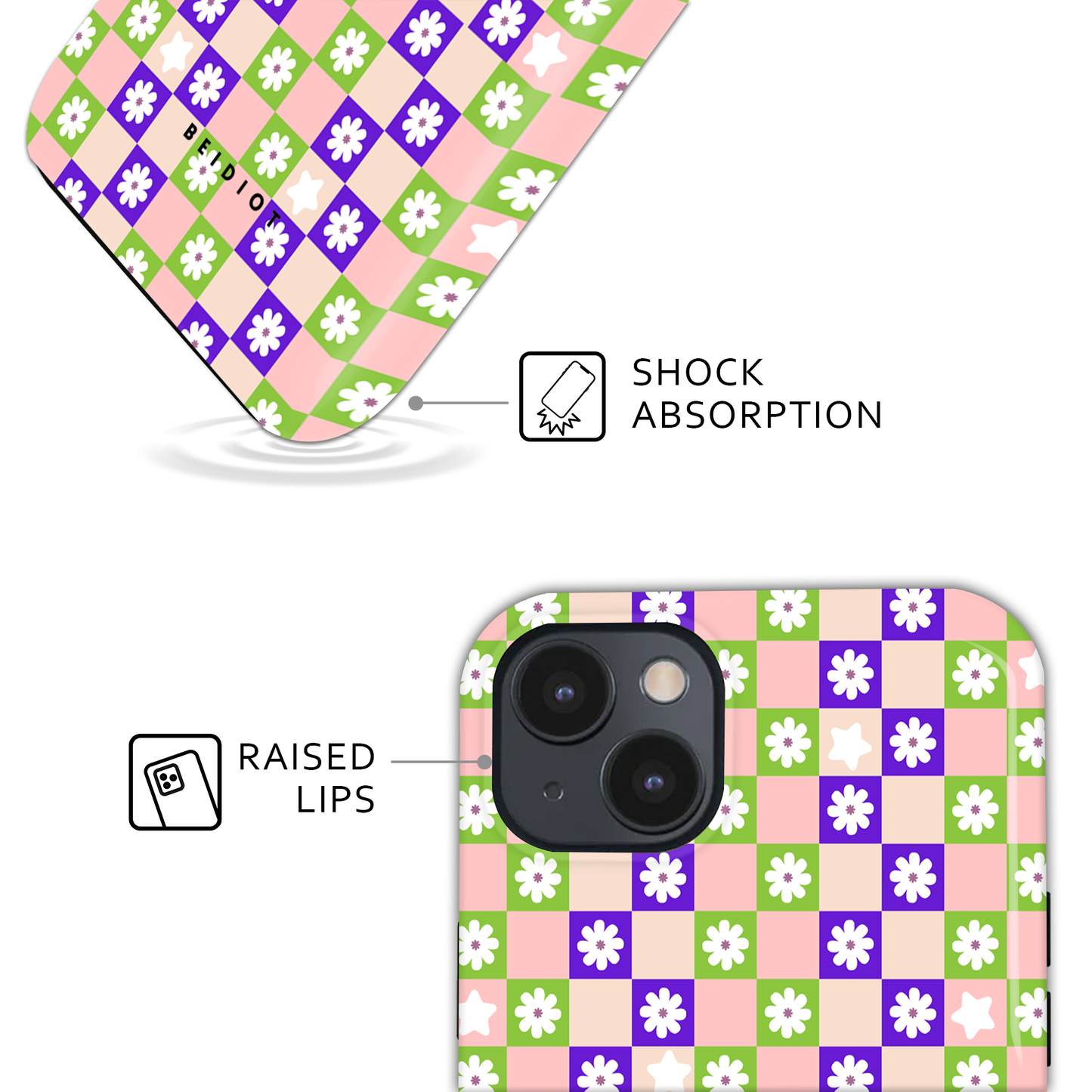 Floral Chess iPhone Case