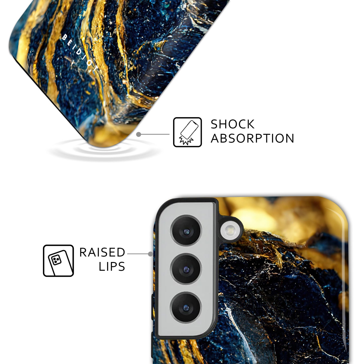 Gold-Infused Lapis Galaxy Case