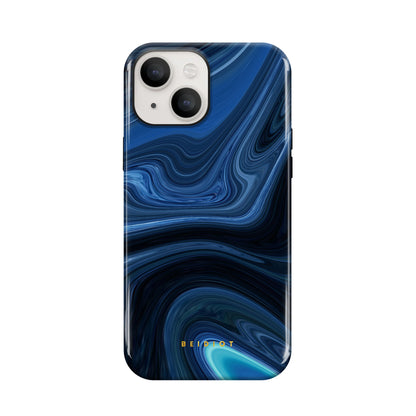 Orbital Aqua Glow iPhone Case