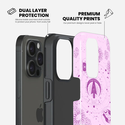 Sagittarius - Pink iPhone Case